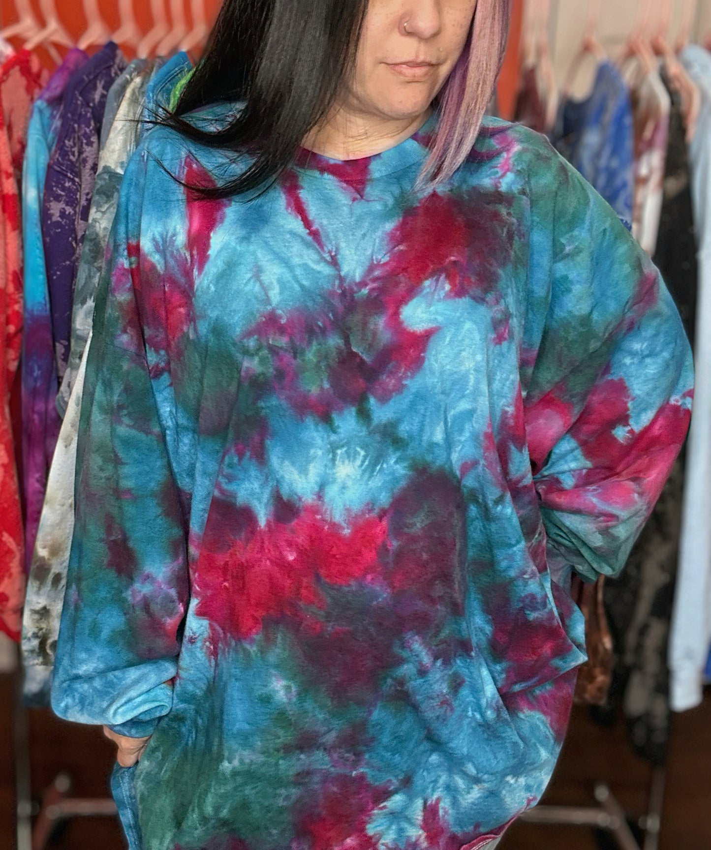 4X Long Sleeve Hand dyed Shirt