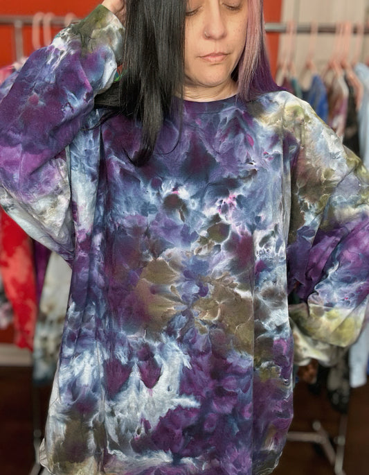 3X Long Sleeve Hand dyed Shirt