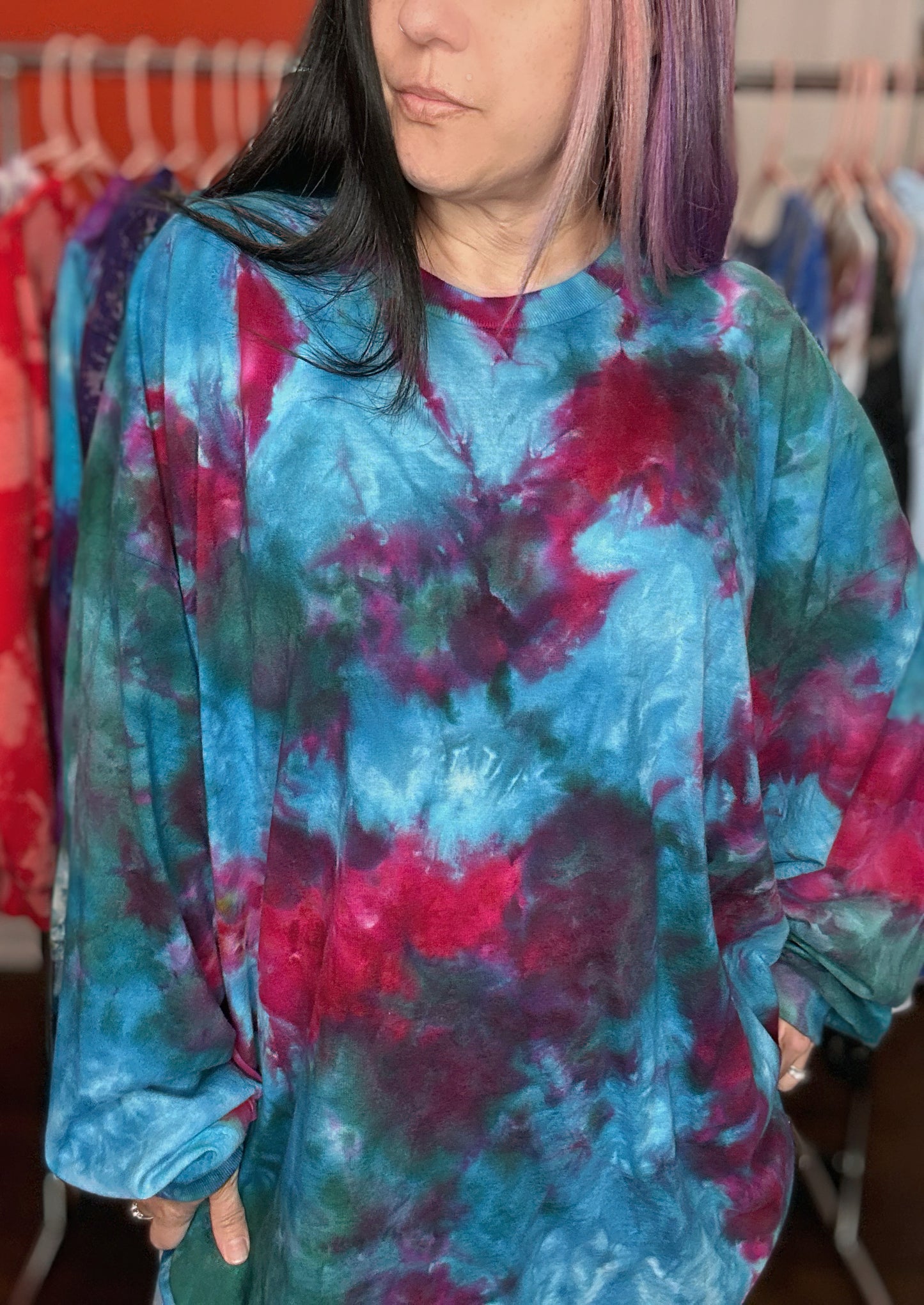 4X Long Sleeve Hand dyed Shirt