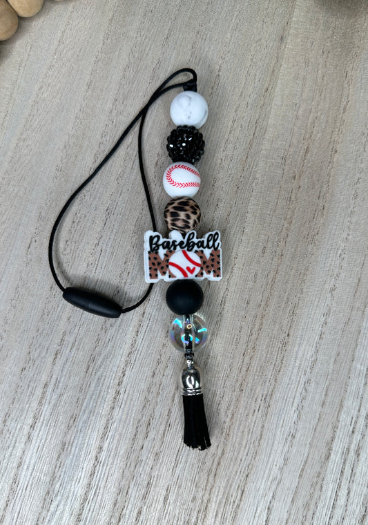 Baseball Mom Car Charm