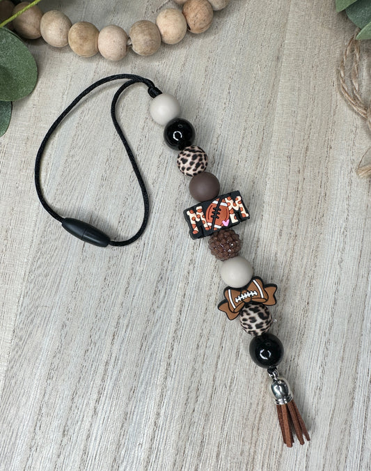 Football Mom Car Charm