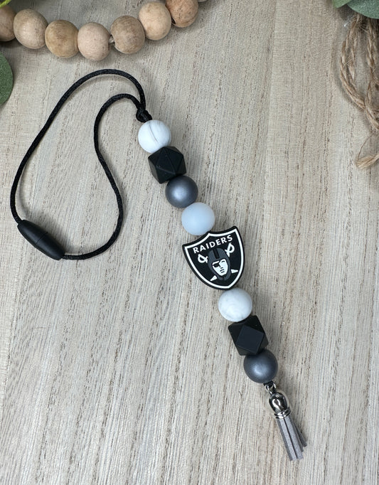 Black and white fb Car Charm