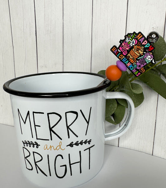 Happy Hallowthanksmas Coffee Stirrer