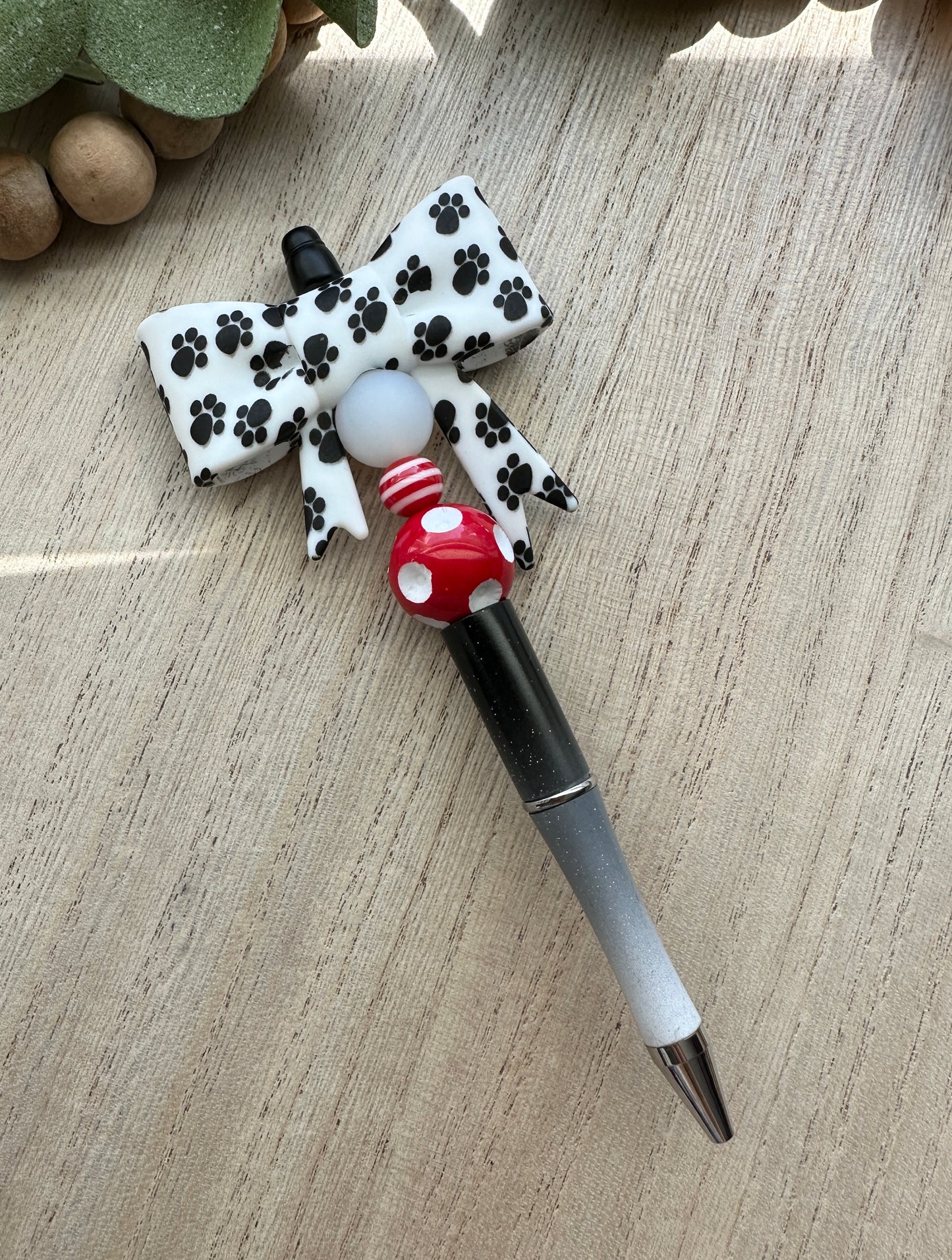 Paw Print Big Bow Pen