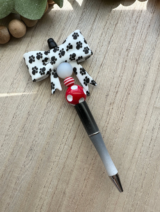 Paw Print Big Bow Pen