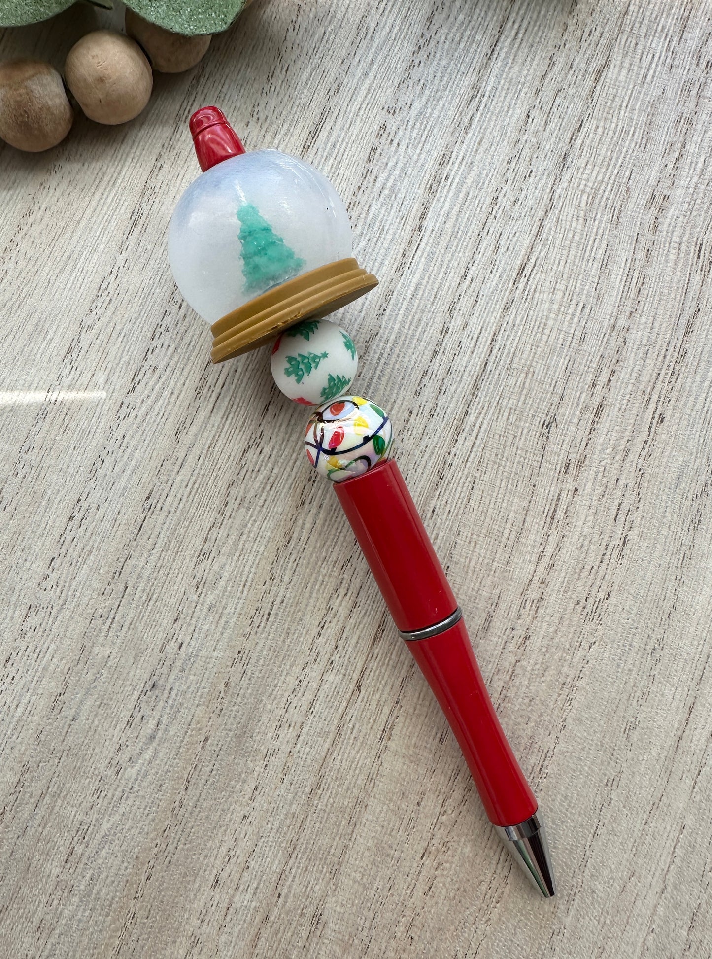 3D Christmas Tree Snowglobe Pen