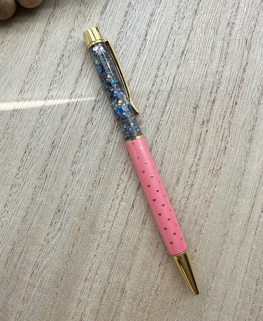 Pink Snowglobe Pen