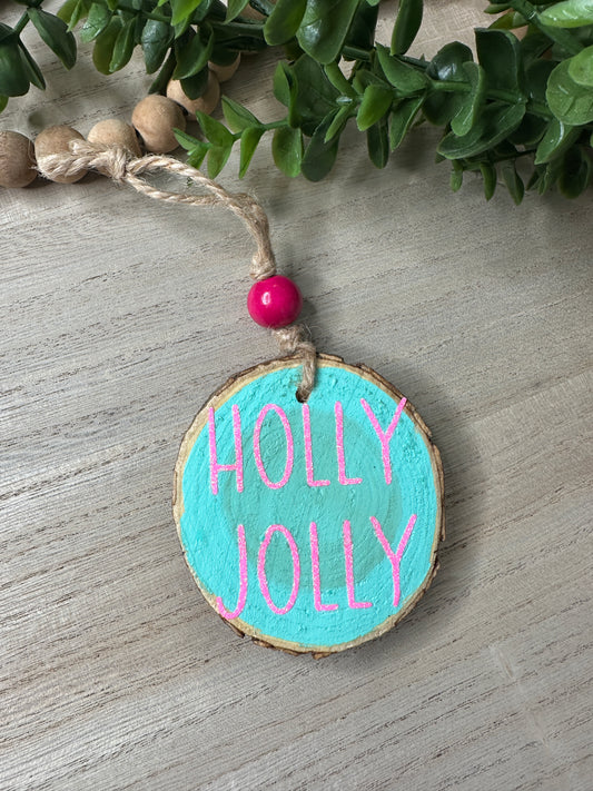 Holly Jolly Ornament